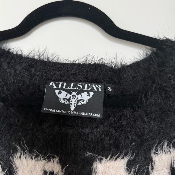 Killstar Dropout Dead Fuzzy Cropped Sweater Size S - Picture 2 of 4